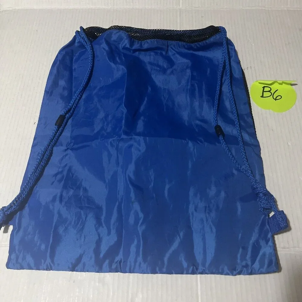 Downtown Disney X Build A Bear Blue Drawstring Bag Backpack Rare Collectible